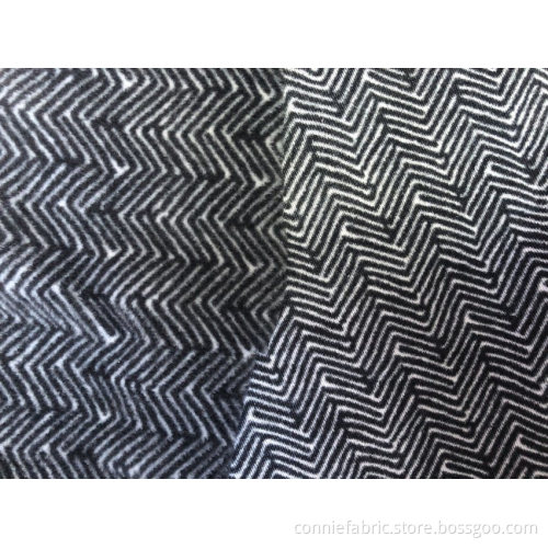 100%Polyester Single Fleece Knitted Fabric with Printed